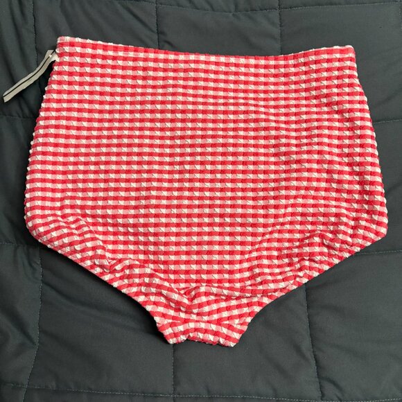 Tummy Control Gingham Tugless High Waisted Swim Bottom - Size: XS or XXS Altered - Picture 3 of 12